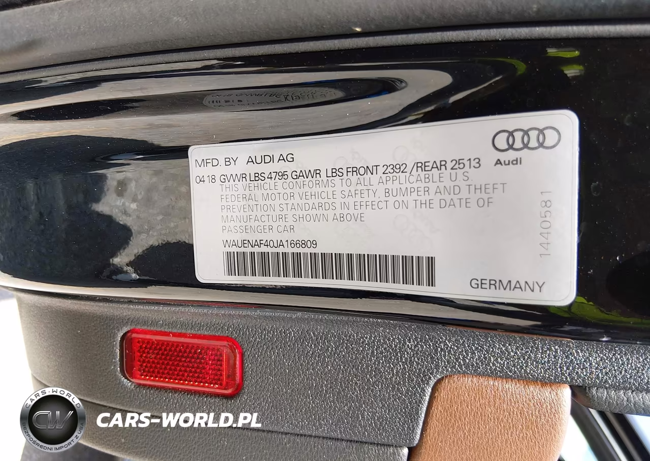 2018 Audi A4 2.0T Premium-2.0T Tech Premium VIN:WAUENAF40JA166809 - 9