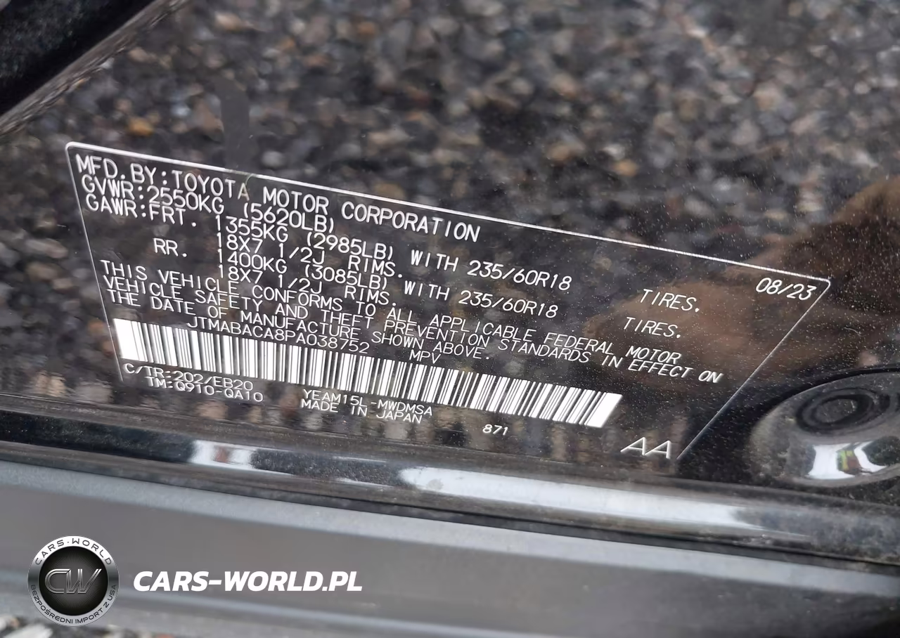 2023 Toyota Bz4X Xle VIN:JTMABACA8PA038752 - 9