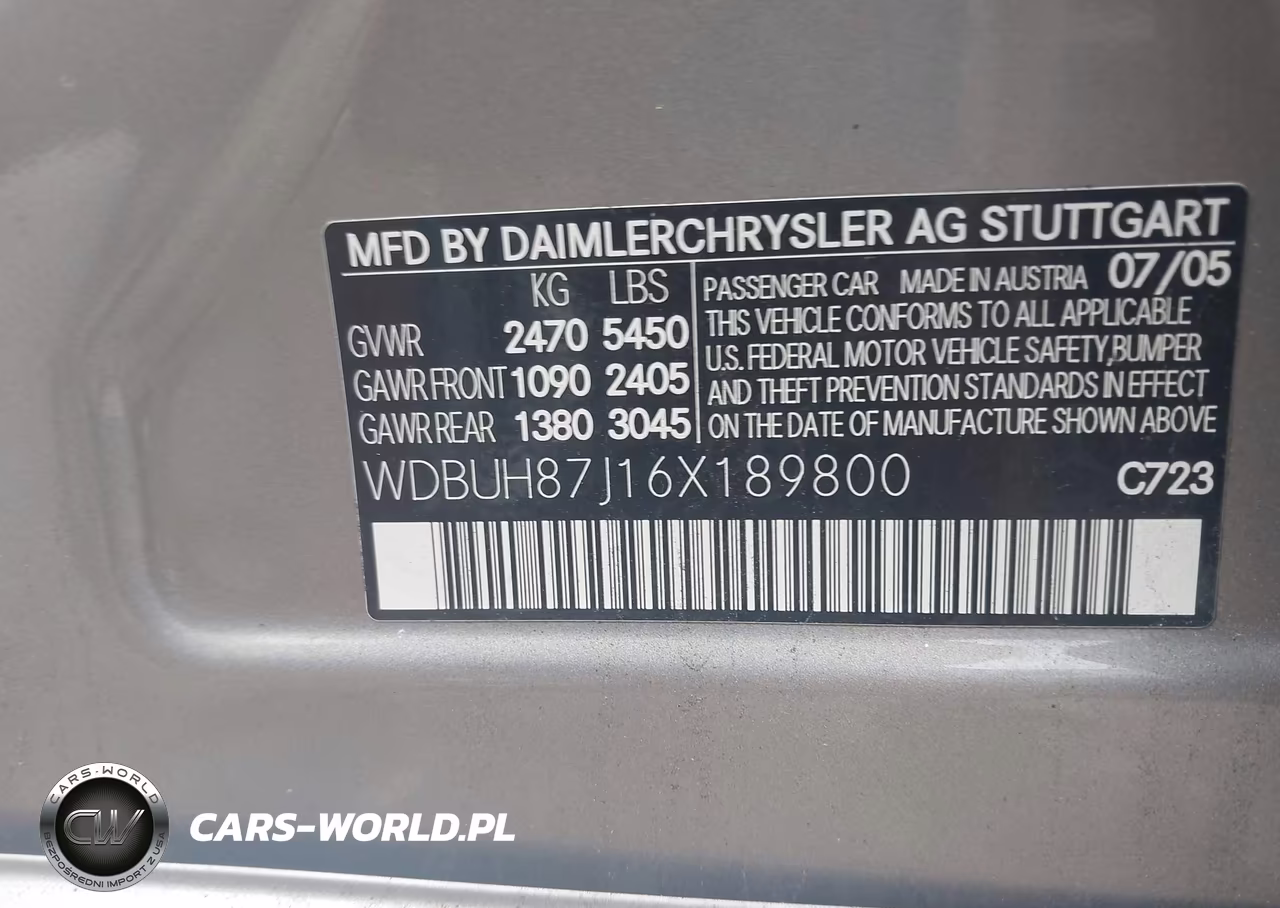 2006 Mercedes-Benz E 350 4Matic VIN:WDBUH87J16X189800 - 9
