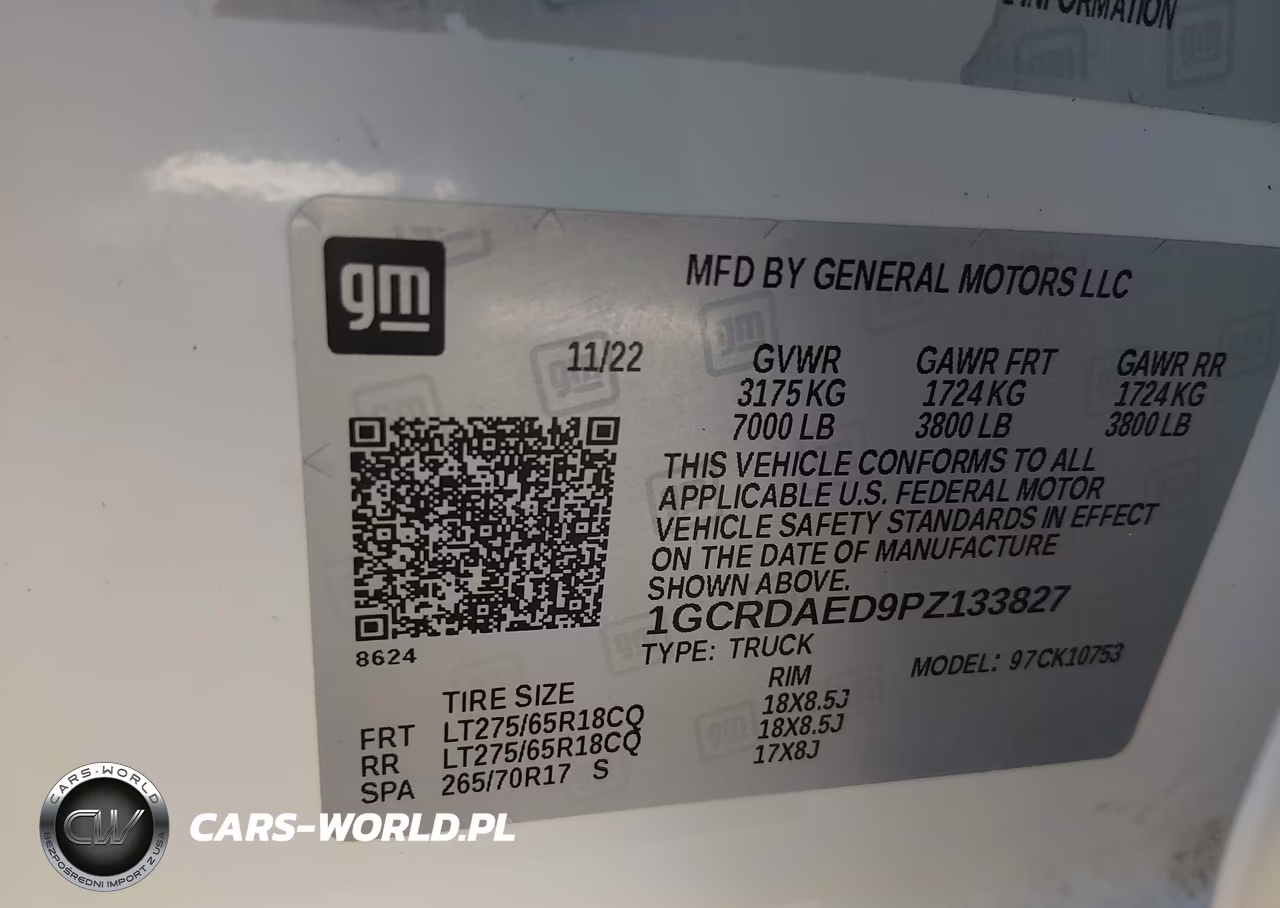 2023 Chevrolet Silverado 1500 VIN:1GCRDAED9PZ133827 - 9