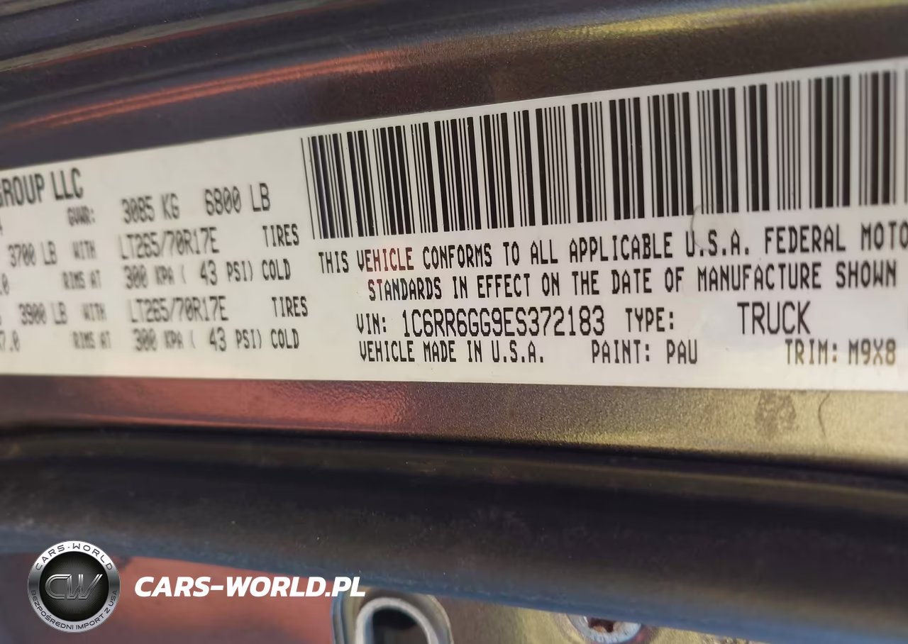 2014 Ram 1500 Outdoorsman VIN:1C6RR6GG9ES372183 - 9