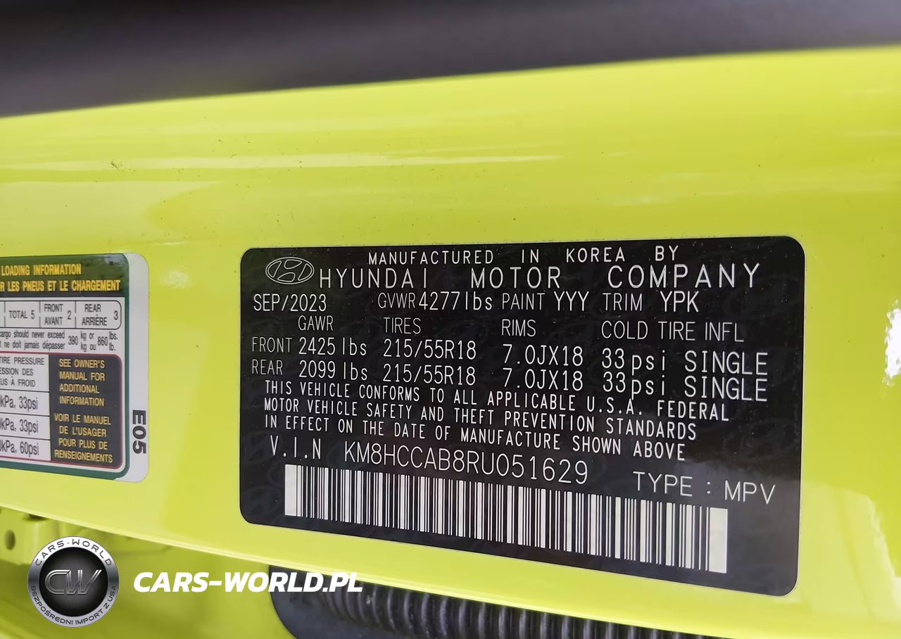 2024 Hyundai Kona Sel VIN:KM8HCCAB8RU051629 - 9