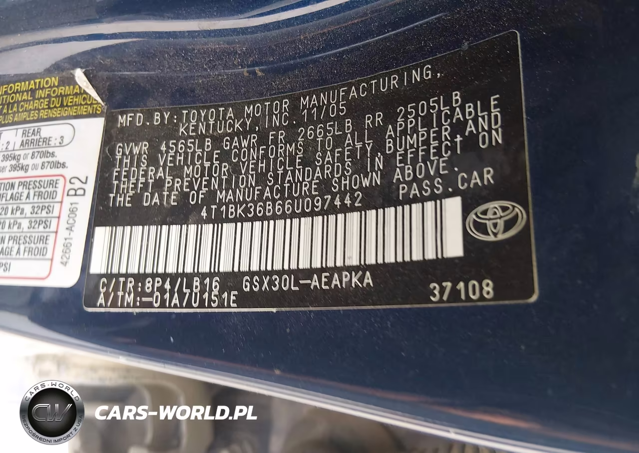 2006 Toyota Avalon Limited VIN:4T1BK36B66U097442 - 9
