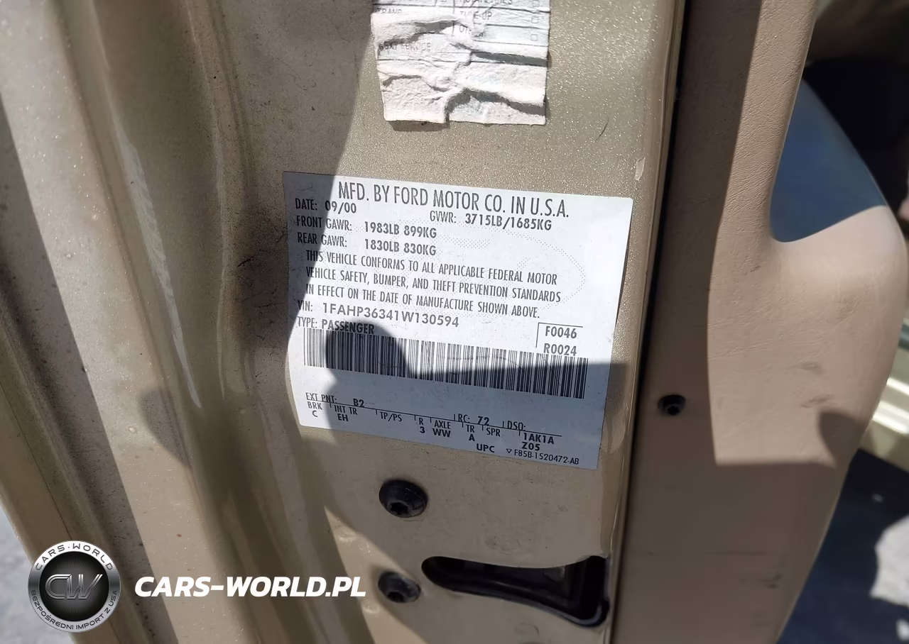 2001 Ford Focus Se VIN:1FAHP36341W130594 - 9