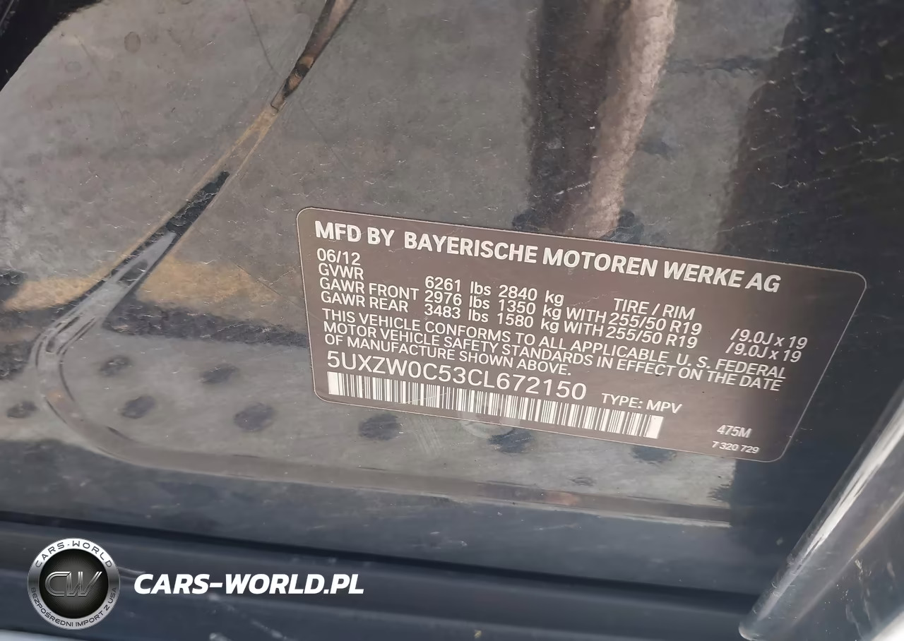 2012 BMW X5 xDrive35D VIN:5UXZW0C53CL672150 - 9