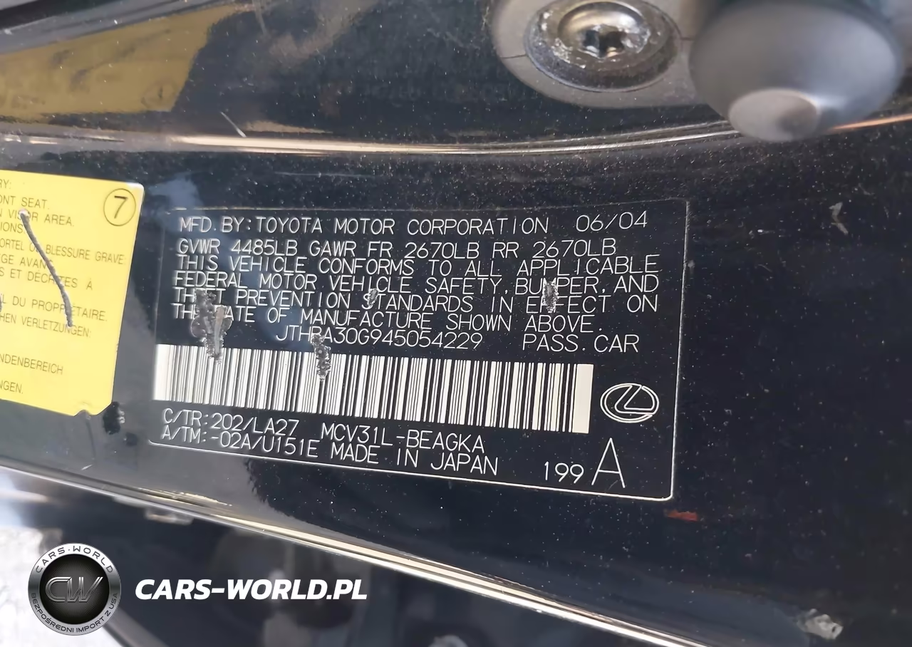 2004 Lexus Es 330 VIN:JTHBA30G945054229 - 9