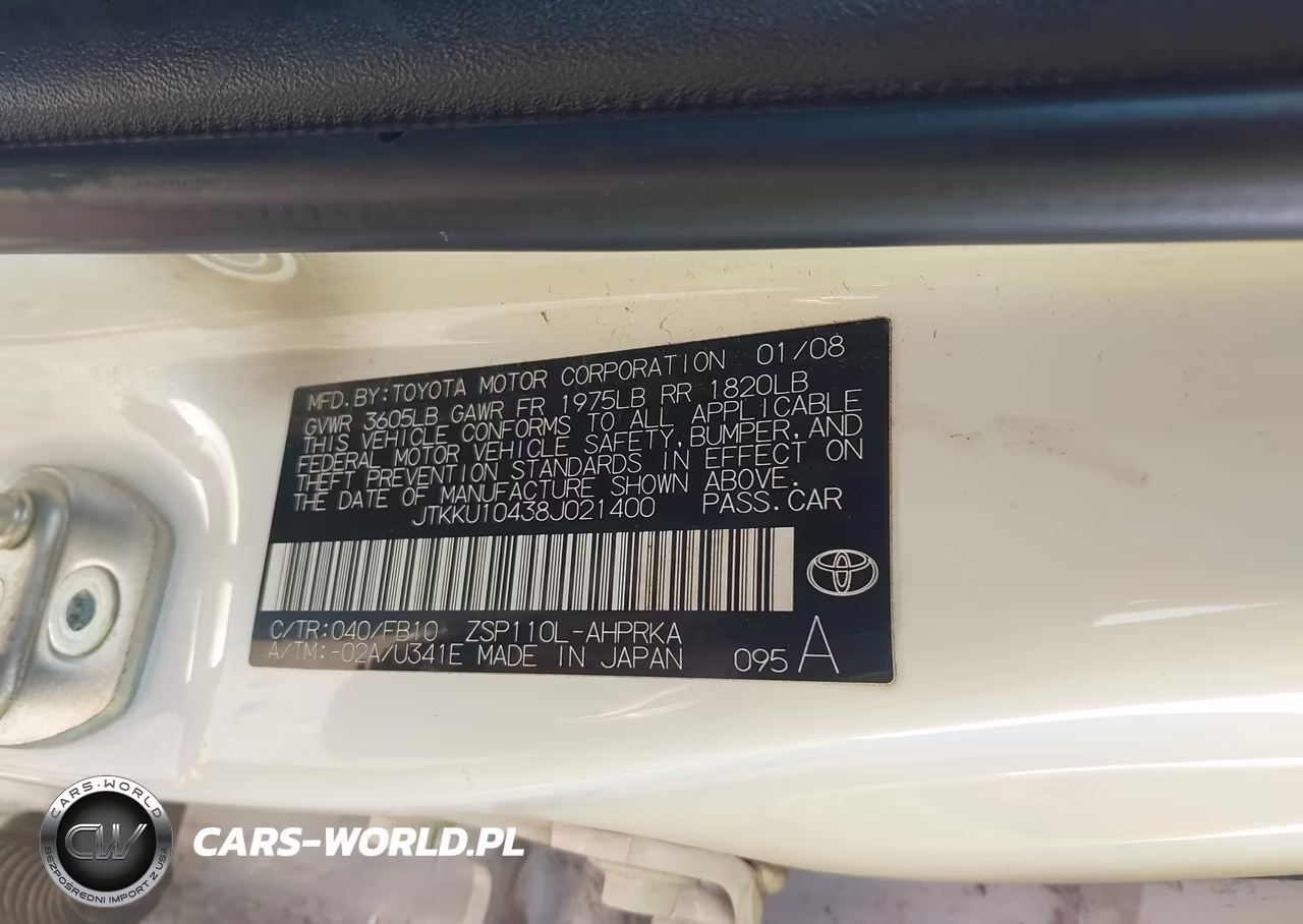 2008 Scion Xd VIN:JTKKU10438J021400 - 9