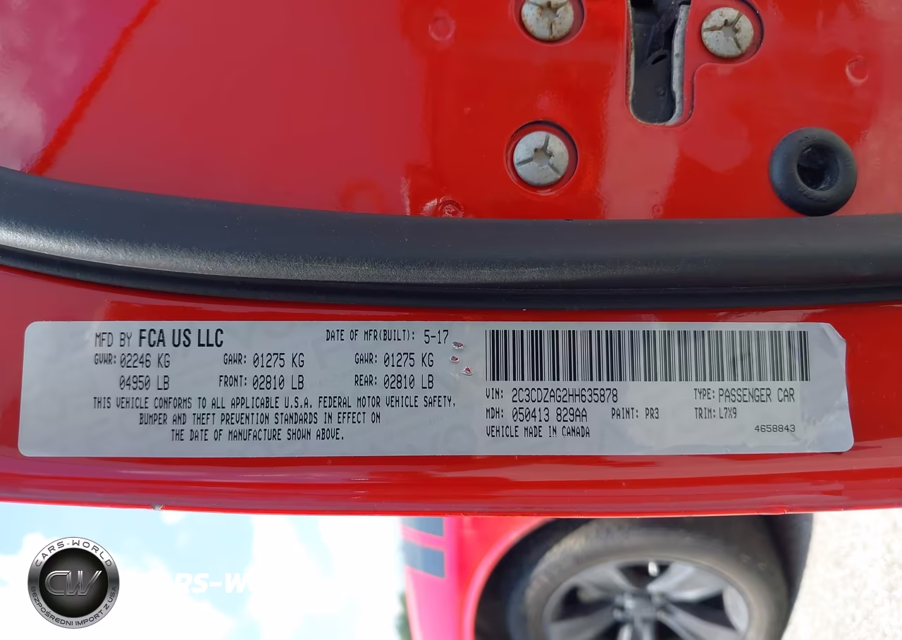 2017 Dodge Challenger Sxt VIN:2C3CDZAG2HH635878 - 9