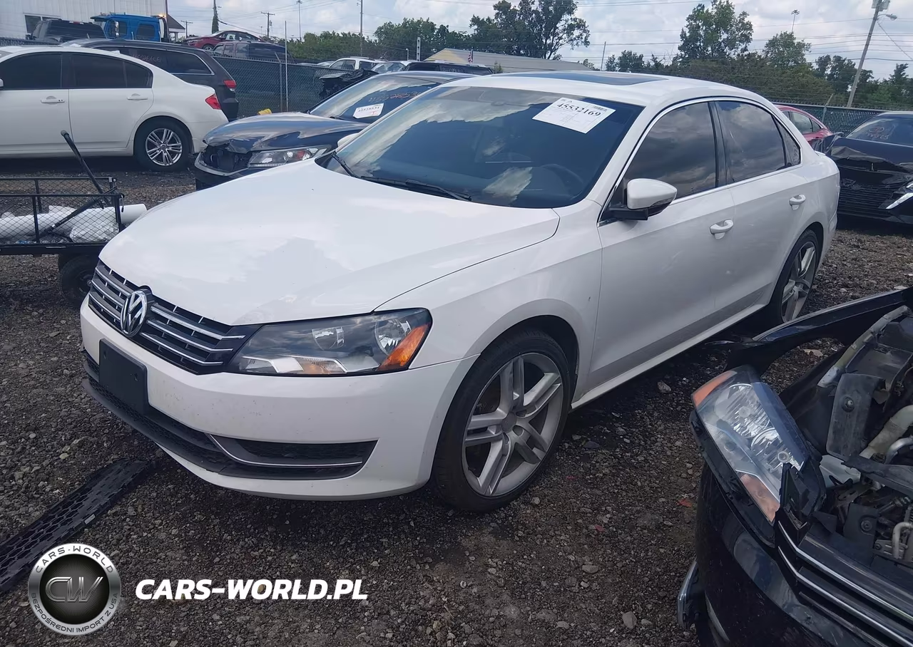 2012 Volkswagen Passat 2.0L Tdi Se VIN:1VWBN7A36CC072235 - 2