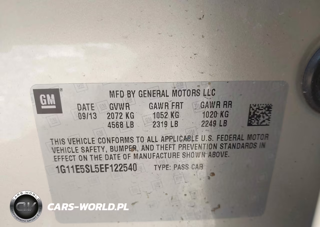 2014 Chevrolet Malibu 2Lt VIN:1G11E5SL5EF122540 - 9