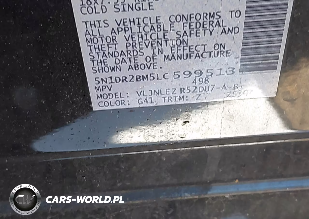 2020 Nissan Pathfinder Sv 4Wd VIN:5N1DR2BM5LC599513 - 9