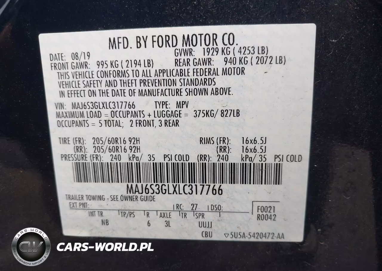 2020 Ford Ecosport Se VIN:MAJ6S3GLXLC317766 - 9