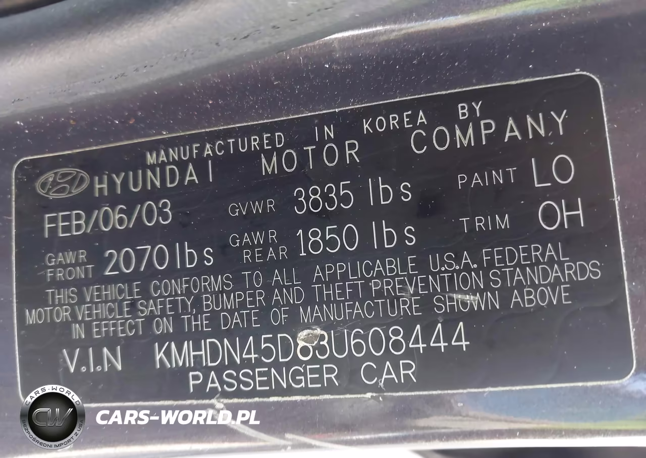 2003 Hyundai Elantra Gls-Gt VIN:KMHDN45D83U608444 - 9