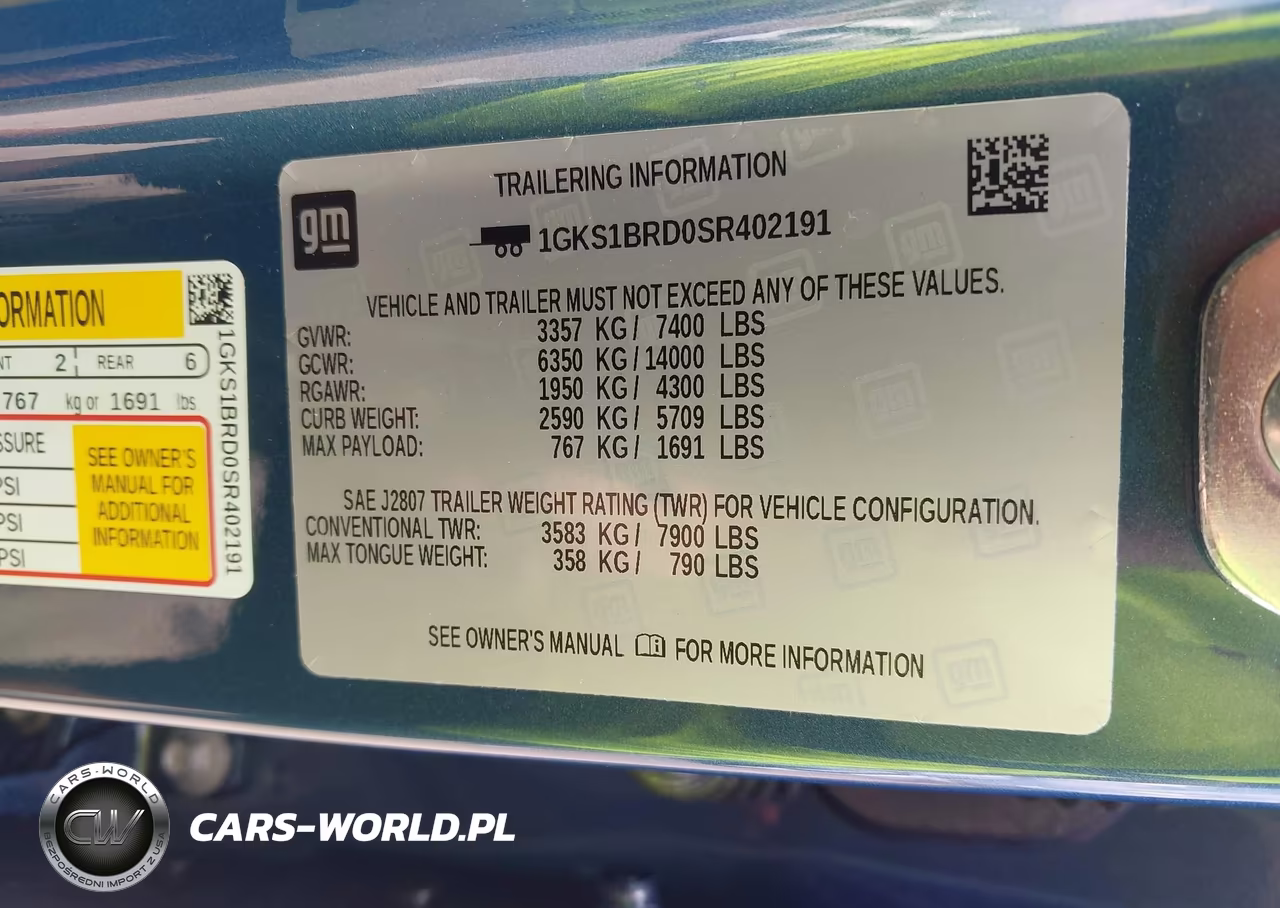 2025 GMC Yukon Elevation VIN:1GKS1BRD0SR402191 - 9