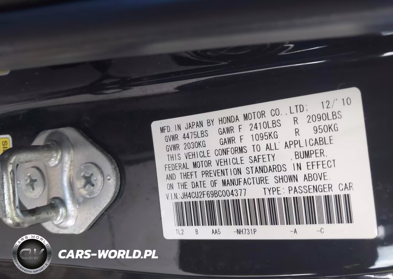 2011 Acura Tsx 2.4 VIN:JH4CU2F69BC004377 - 9