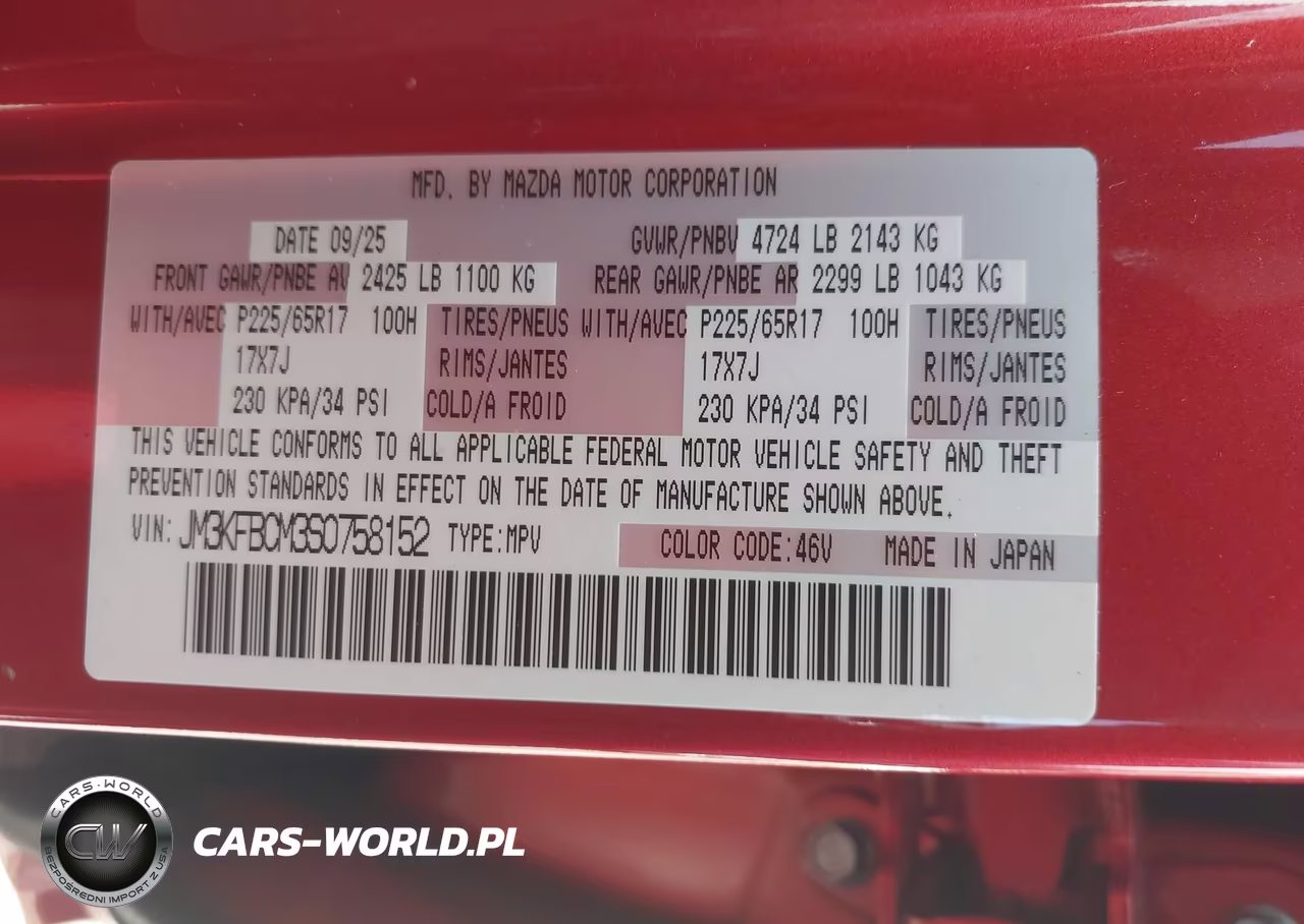 2025 Mazda Cx-5 2.5 S Preferred VIN:JM3KFBCM3S0758152 - 9