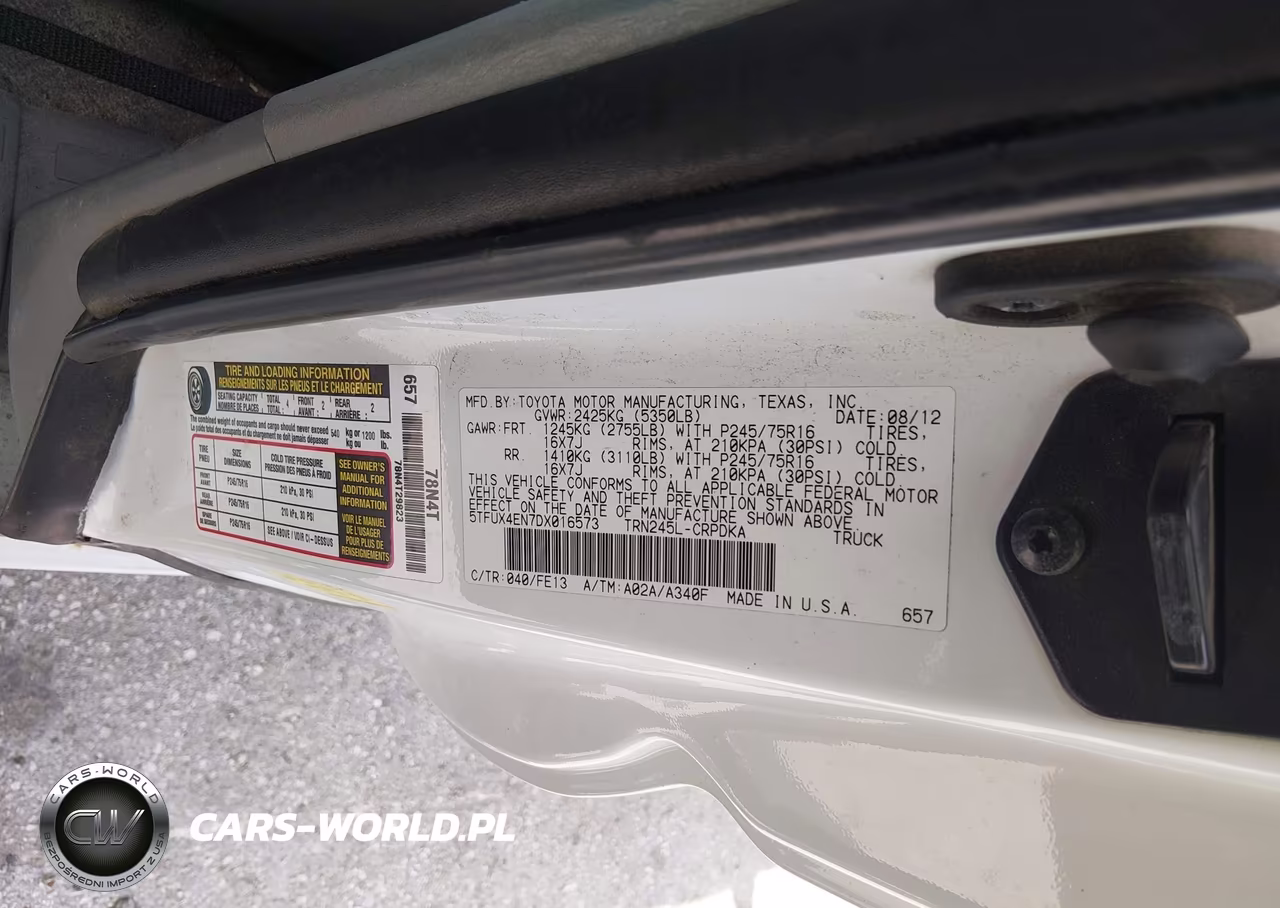2013 Toyota Tacoma VIN:5TFUX4EN7DX016573 - 9