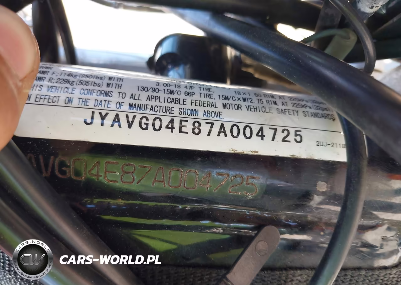 2007 Yamaha Xv250 VIN:JYAVG04E87A004725 - 10