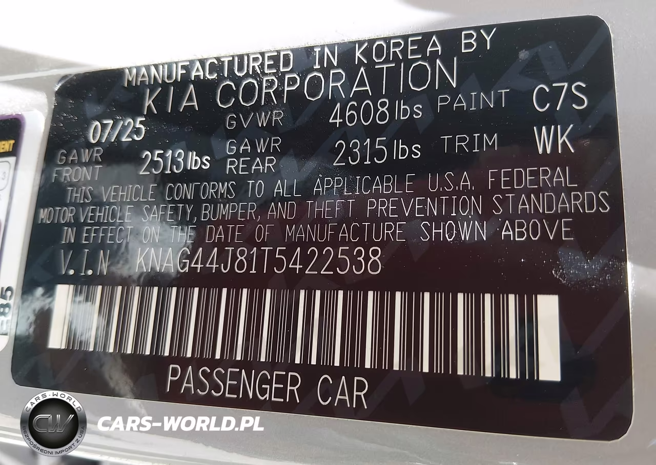 2026 Kia K5 Gt VIN:KNAG44J81T5422538 - 9