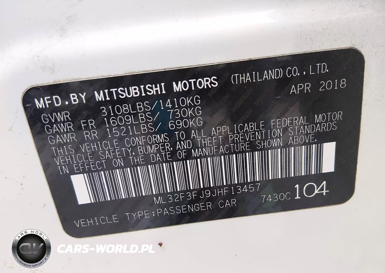 2018 Mitsubishi Mirage G4 Es VIN:ML32F3FJ9JHF13457 - 9