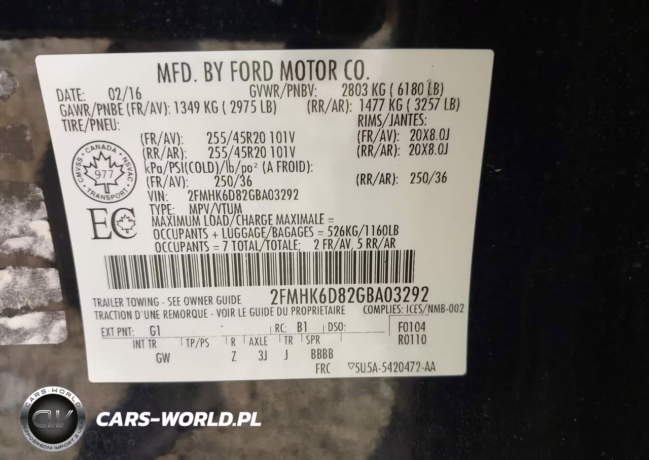 2016 Ford Flex Limited VIN:2FMHK6D82GBA03292 - 9