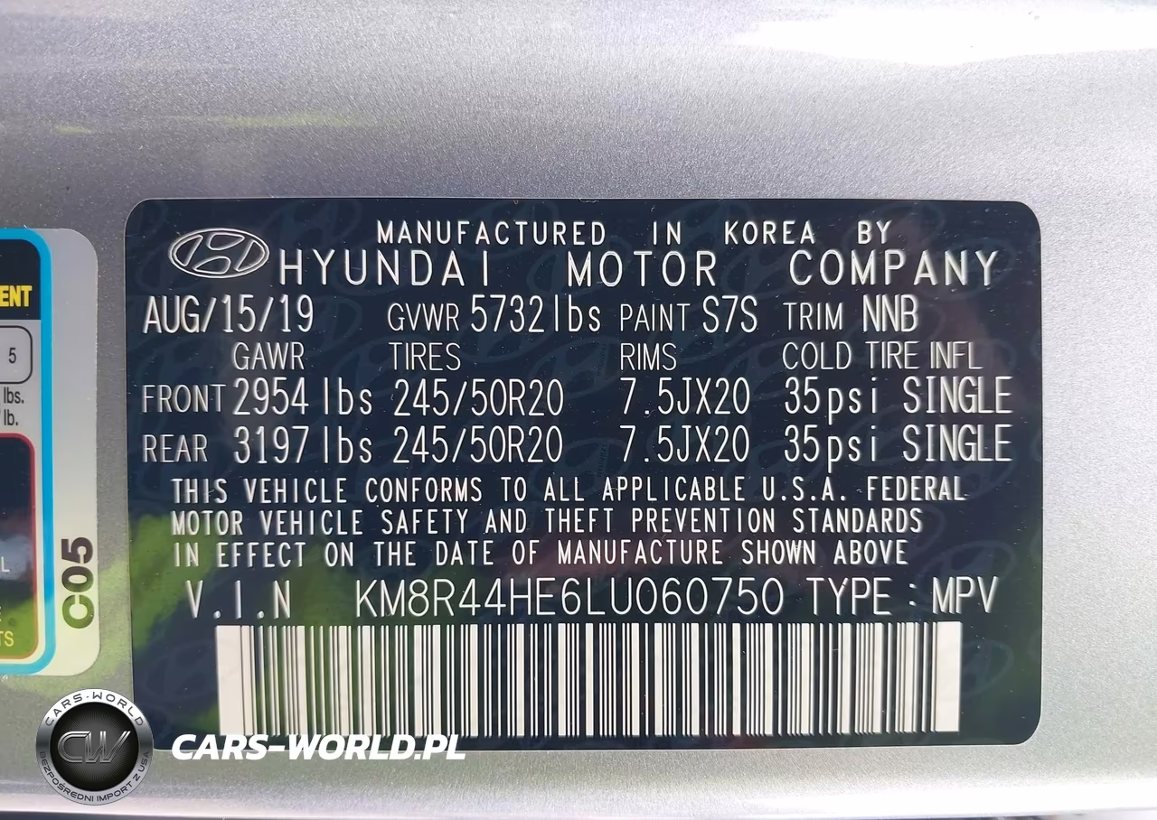 2020 Hyundai Palisade Sel VIN:KM8R44HE6LU060750 - 9