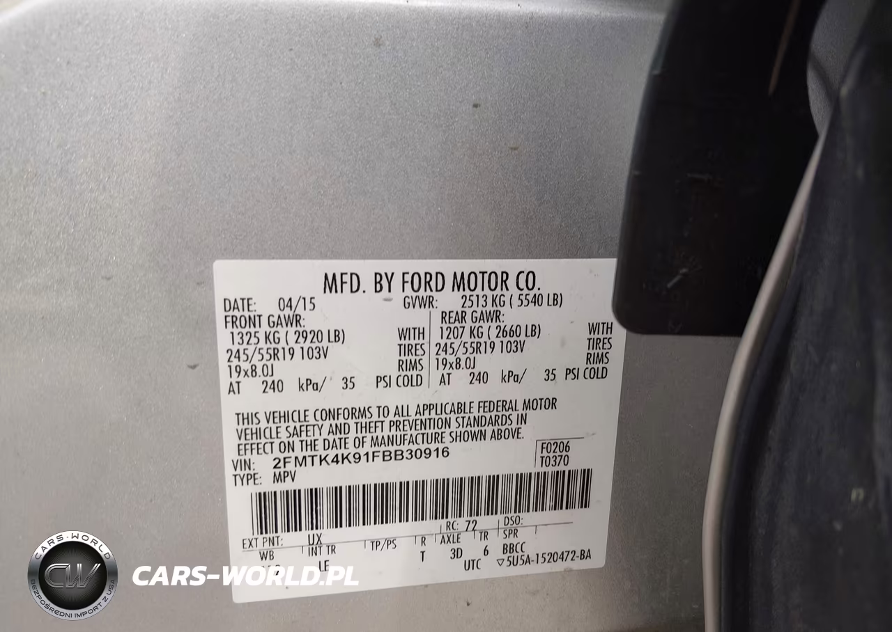 2015 Ford Edge Titanium VIN:2FMTK4K91FBB30916 - 9