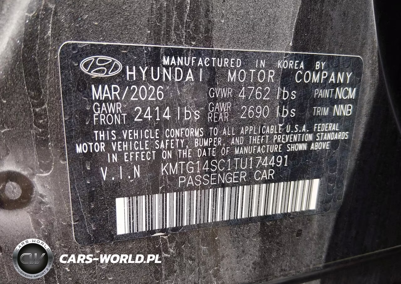 2026 Genesis G70 2.5T Rwd VIN:KMTG14SC1TU174491 - 9