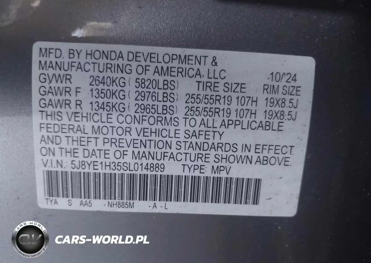 2025 Acura Mdx Standard VIN:5J8YE1H35SL014889 - 9