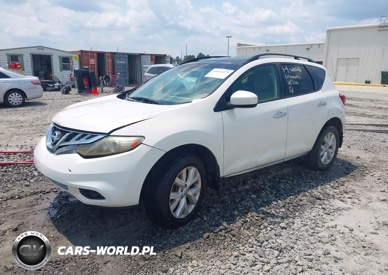 2012 Nissan Murano Sl VIN:JN8AZ1MU5CW100498 - 2