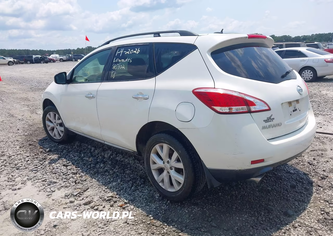 2012 Nissan Murano Sl VIN:JN8AZ1MU5CW100498 - 3