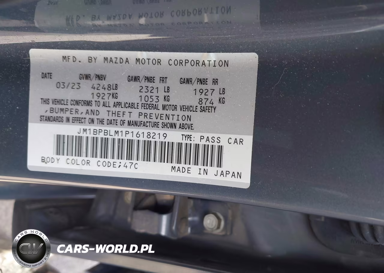2023 Mazda Mazda3 2.5 S Carbon Edition VIN:JM1BPBLM1P1618219 - 9