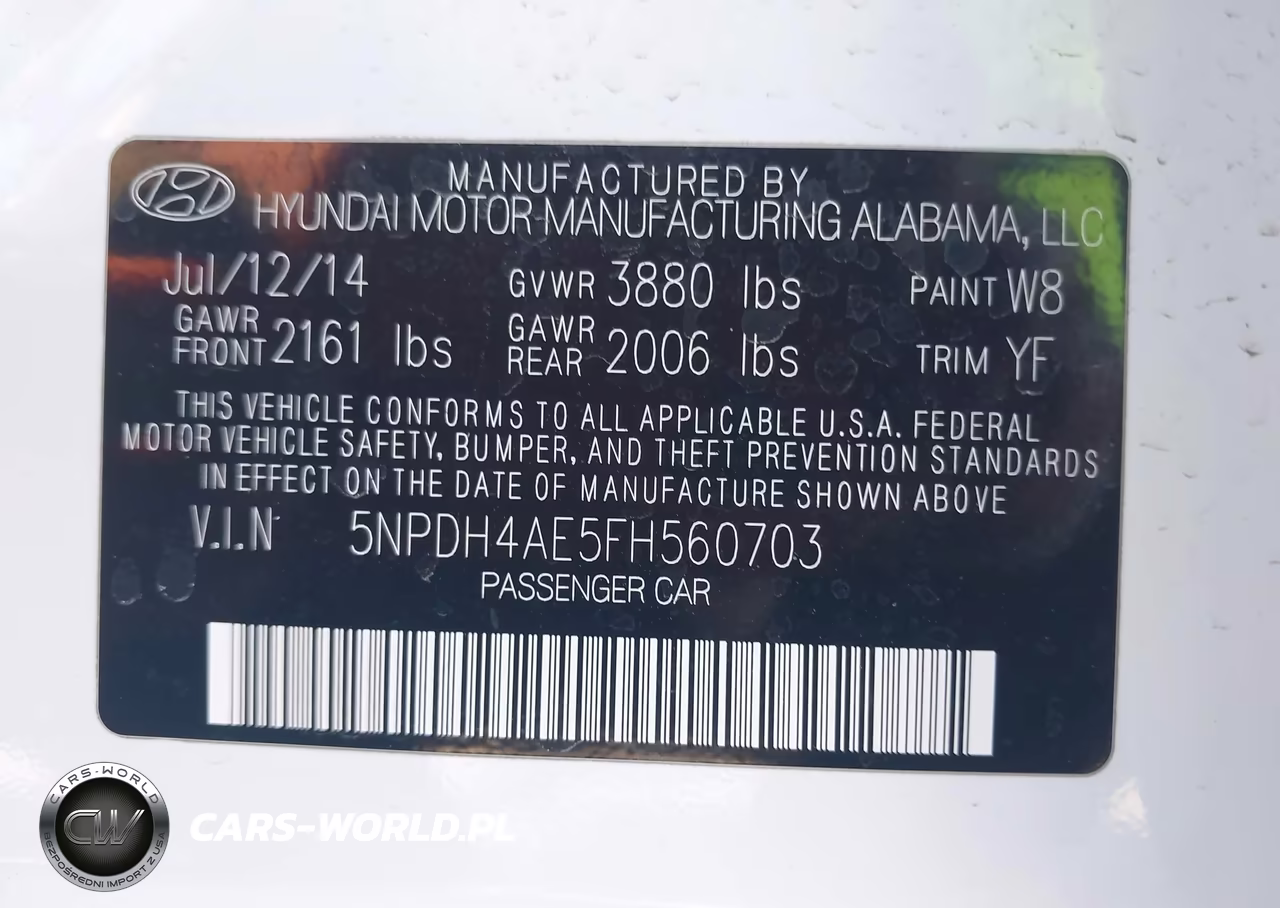 2015 Hyundai Elantra Limited VIN:5NPDH4AE5FH560703 - 9