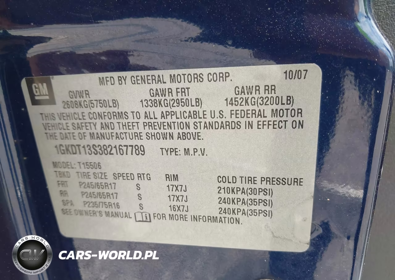 2008 GMC Envoy Sle VIN:1GKDT13S382167789 - 9