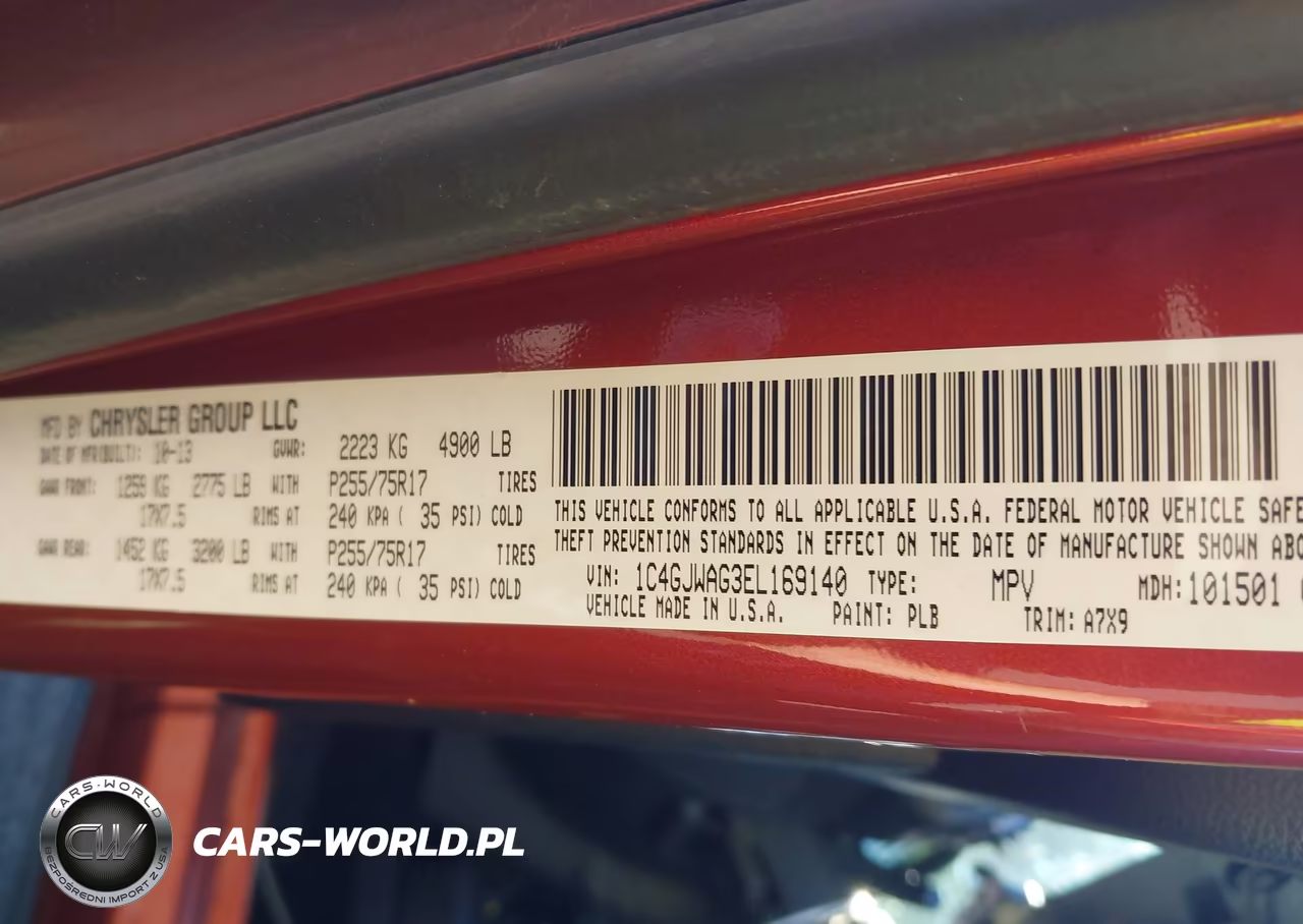 2014 Jeep Wrangler Sport VIN:1C4GJWAG3EL169140 - 9