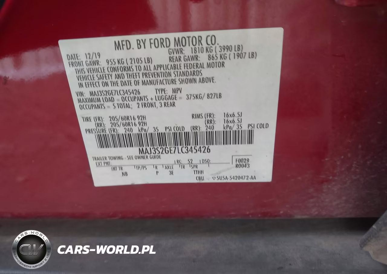 2020 Ford Ecosport Se VIN:MAJ3S2GE7LC345426 - 9