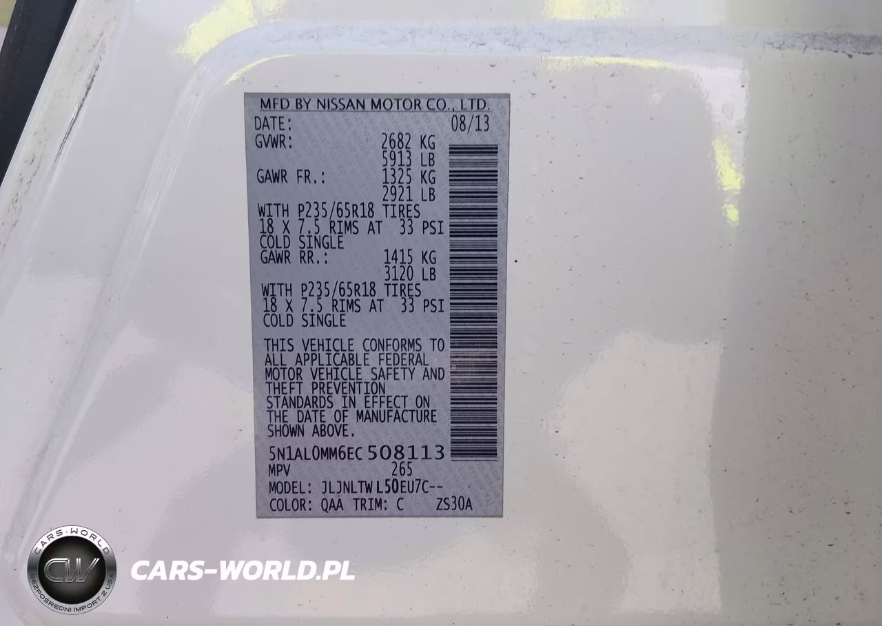 2014 Infiniti Qx60 VIN:5N1AL0MM6EC508113 - 9