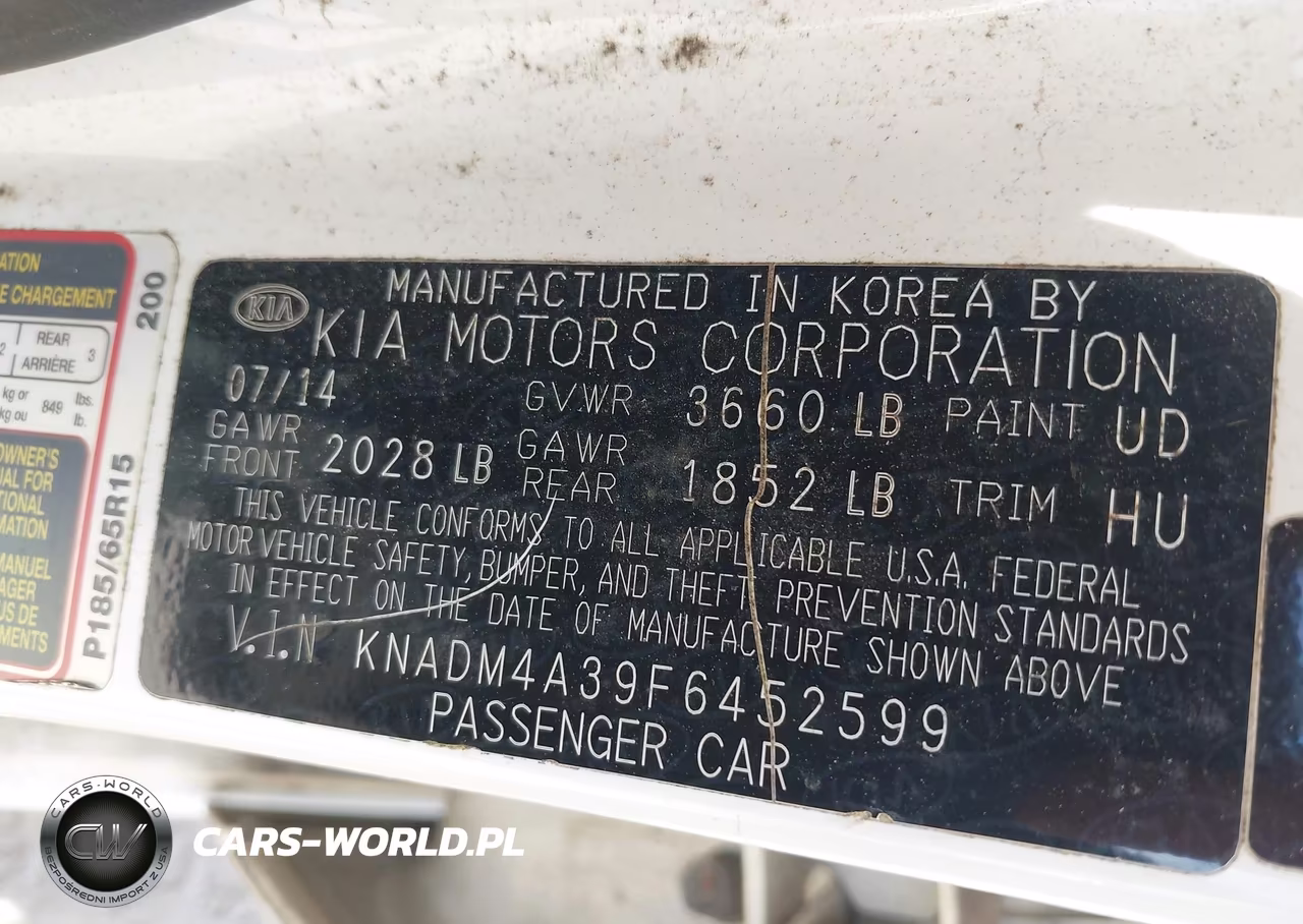 2015 Kia Rio Lx VIN:KNADM4A39F6452599 - 9