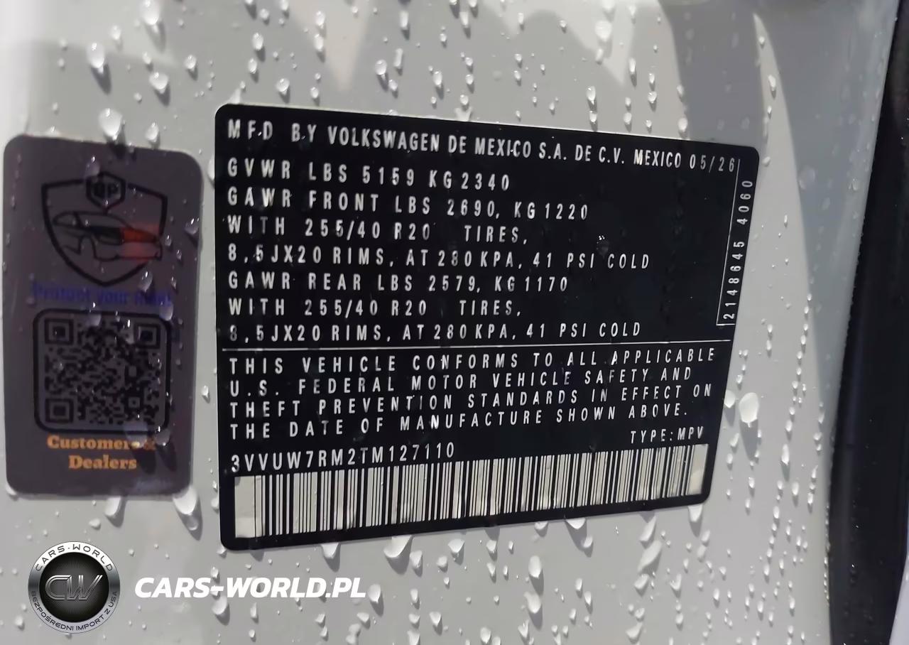 2026 Volkswagen Tiguan Sel R-Line Turbo VIN:3VVUW7RM2TM127110 - 9
