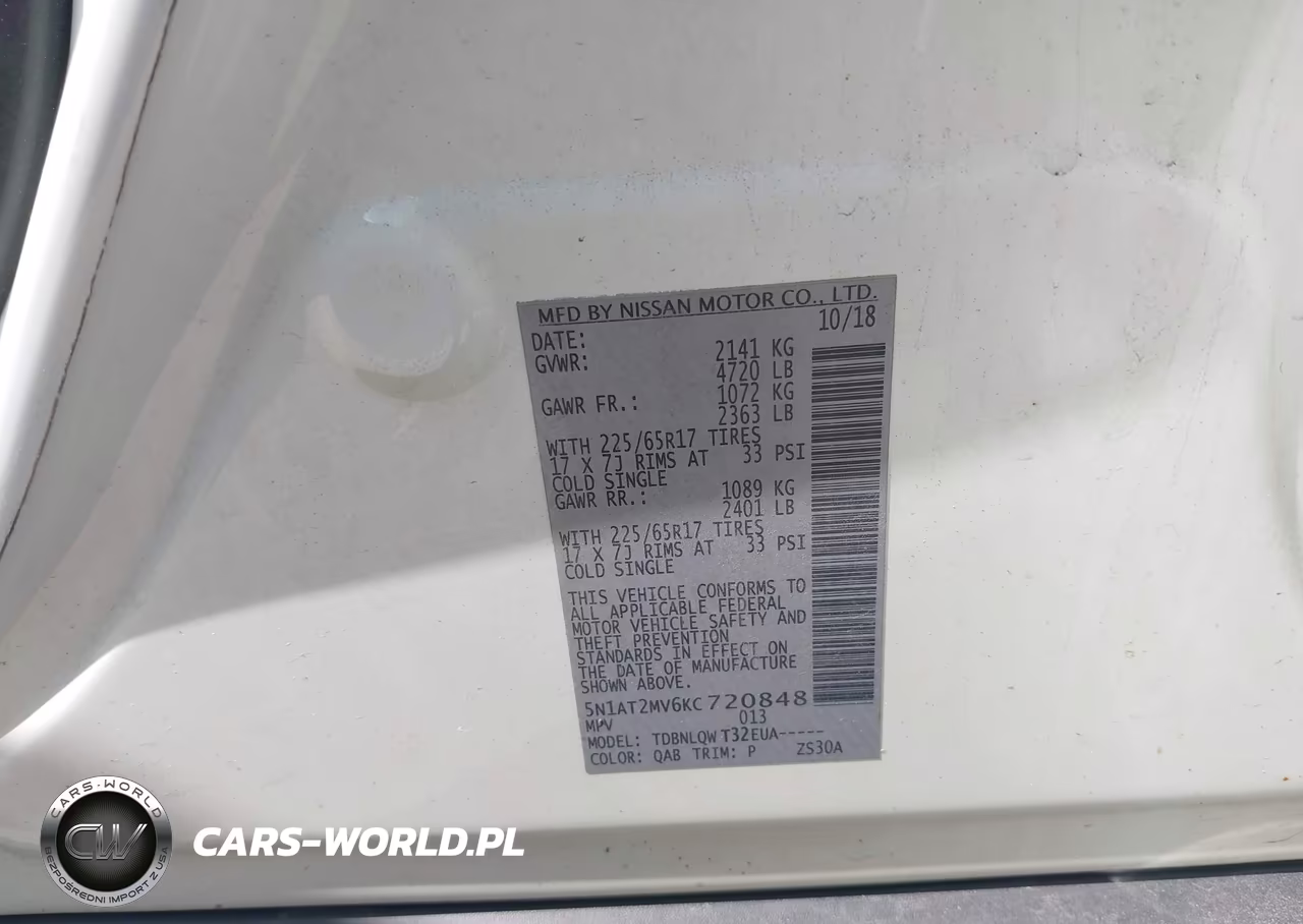 2019 Nissan Rogue Sv VIN:5N1AT2MV6KC720848 - 9