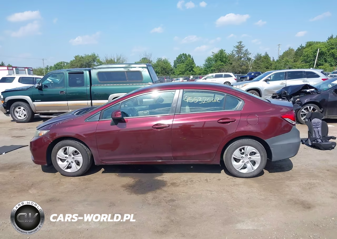 2013 Honda Civic Lx VIN:19XFB2F59DE230264 - 14