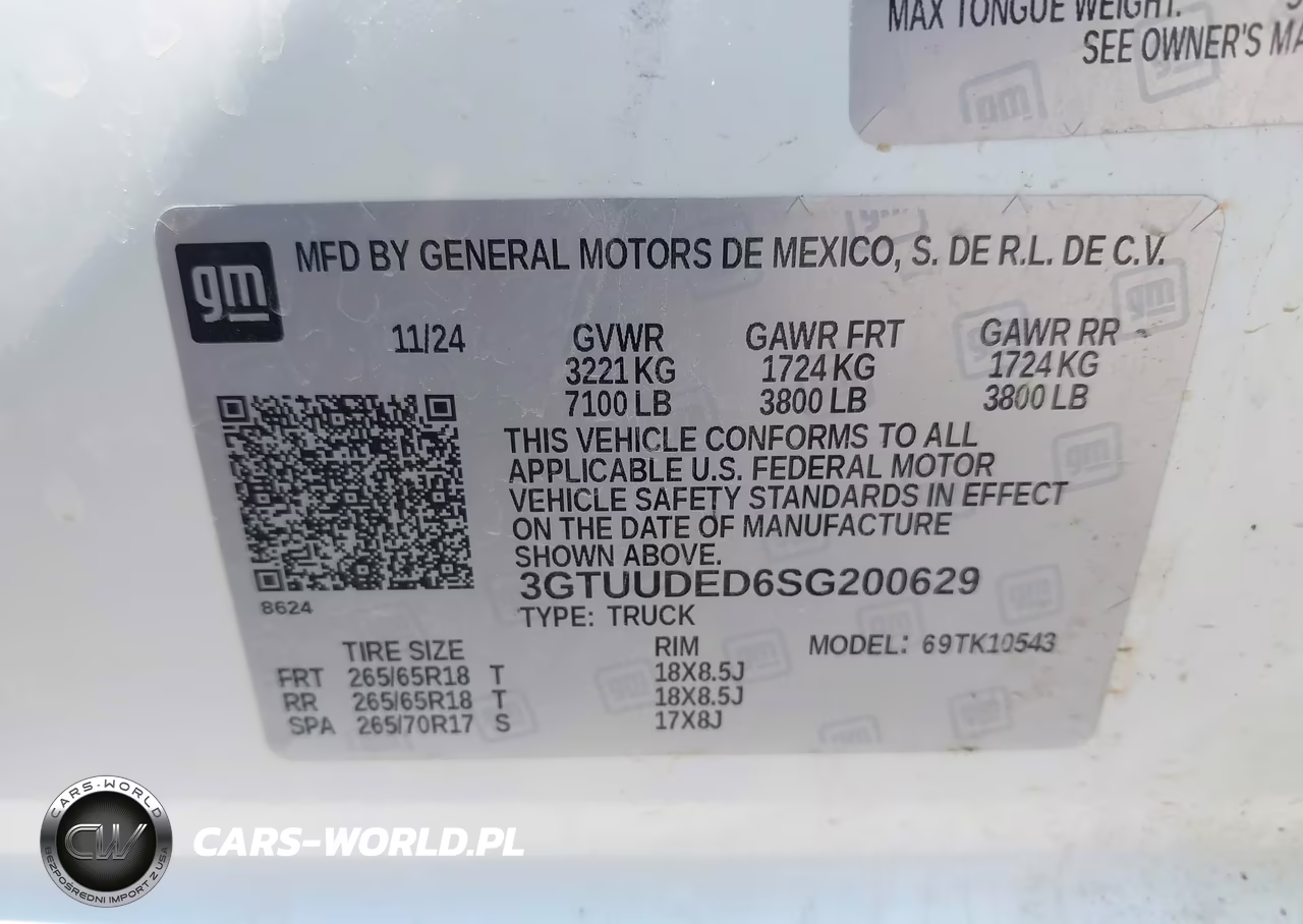 2025 GMC Sierra 1500 4Wd Short Box Slt VIN:3GTUUDED6SG200629 - 9