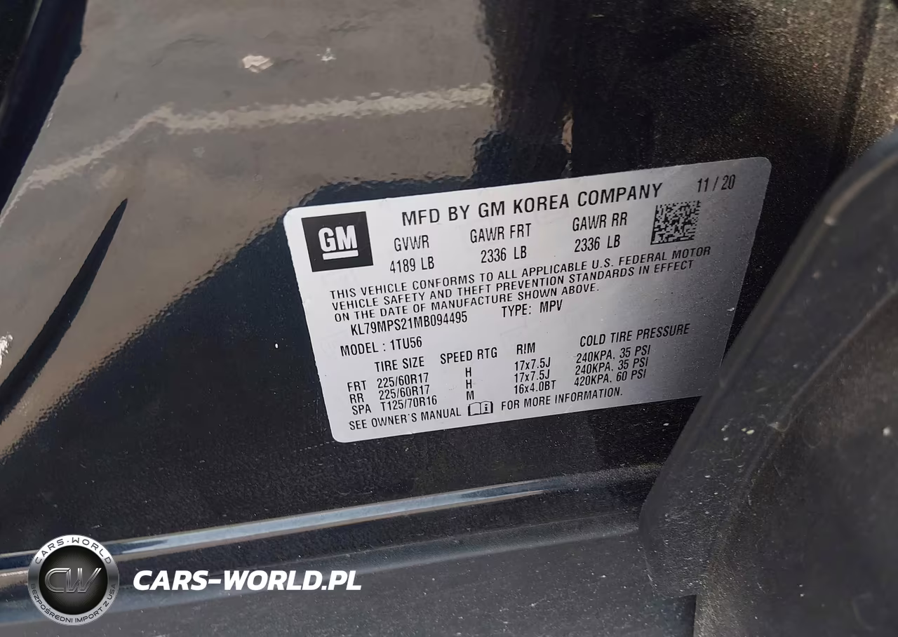 2021 Chevrolet Trailblazer Fwd Lt VIN:KL79MPS21MB094495 - 9