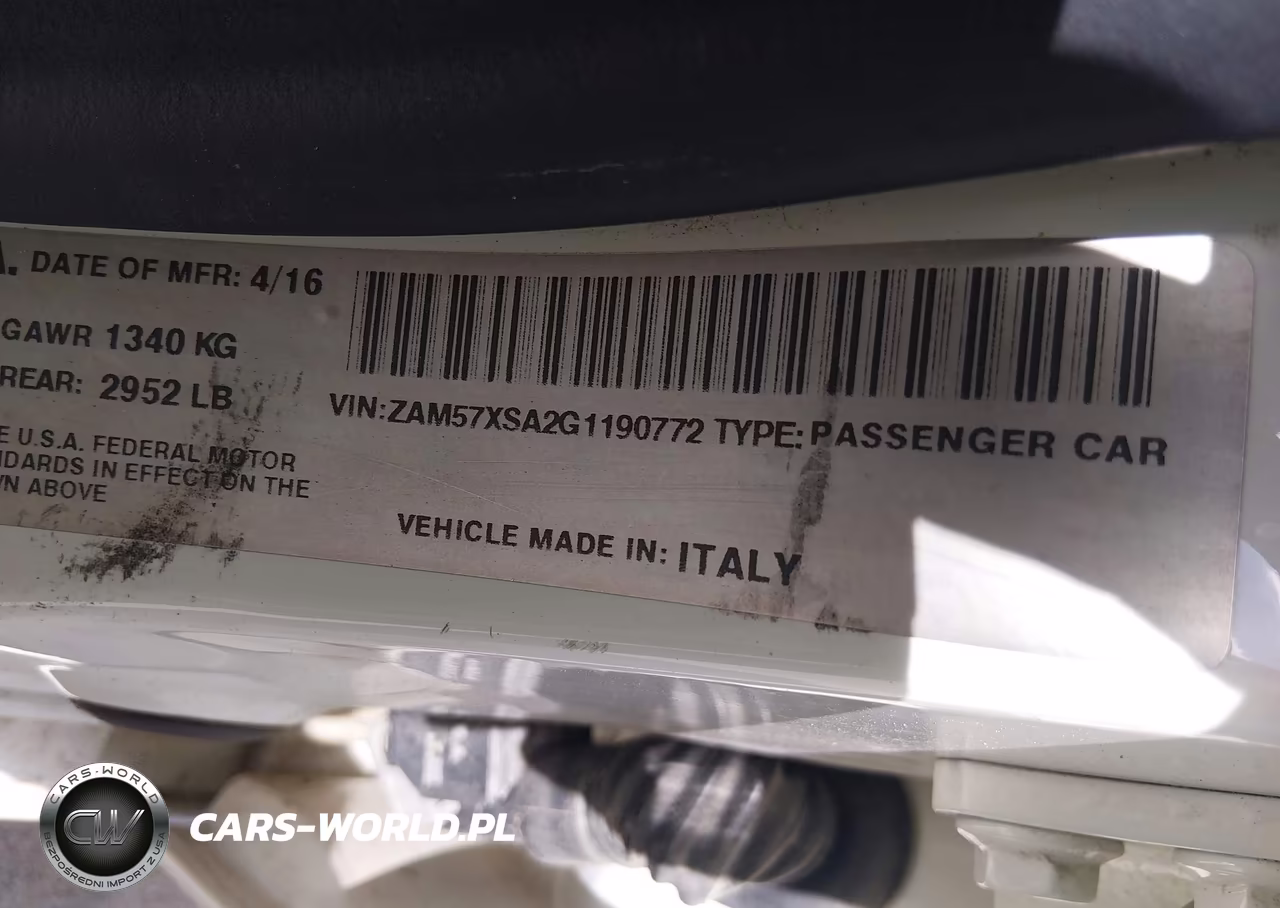 2016 Maserati Ghibli VIN:ZAM57XSA2G1190772 - 9