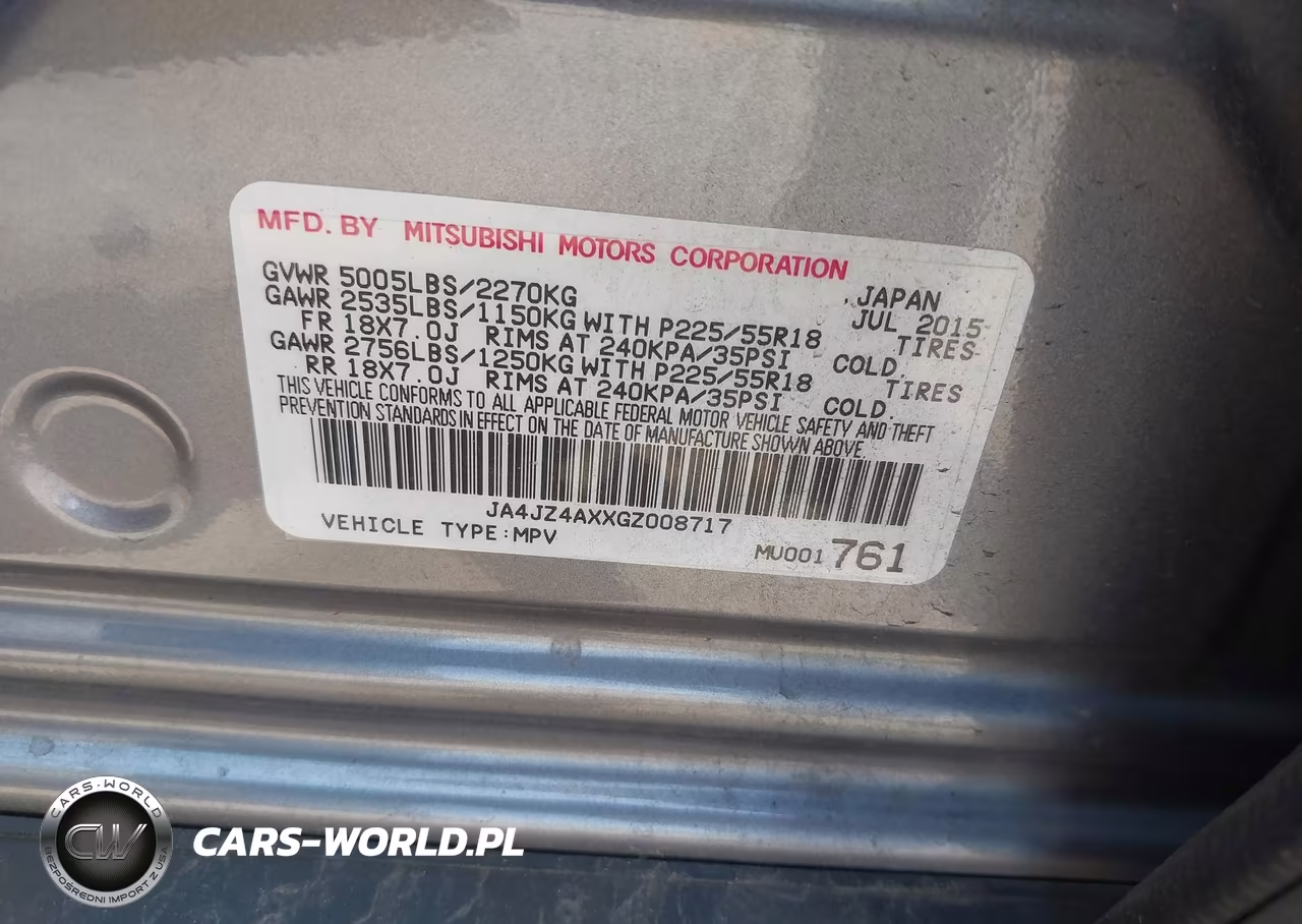2016 Mitsubishi Outlander Gt VIN:JA4JZ4AXXGZ008717 - 9