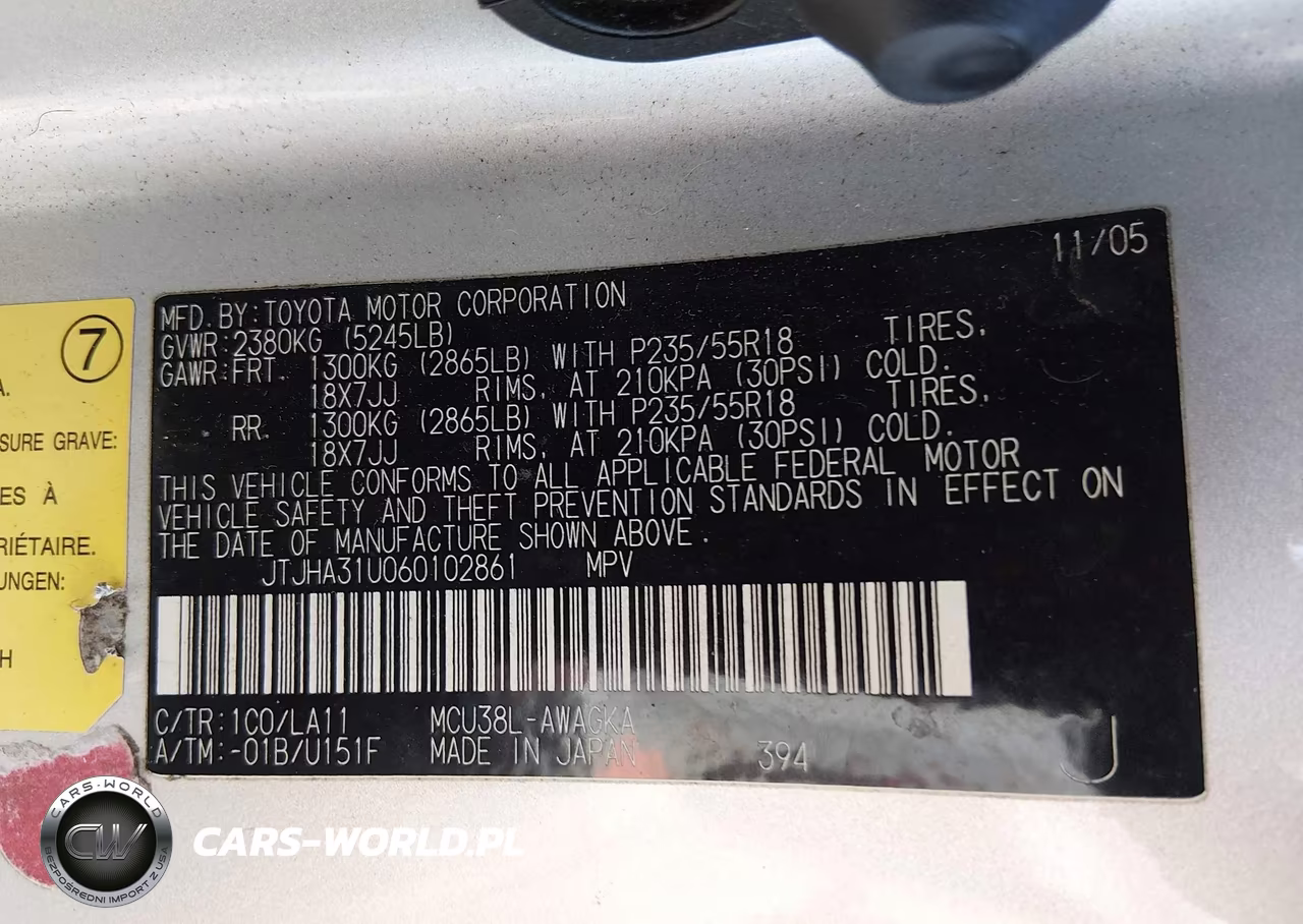 2006 Lexus Rx 330 VIN:JTJHA31U060102861 - 9