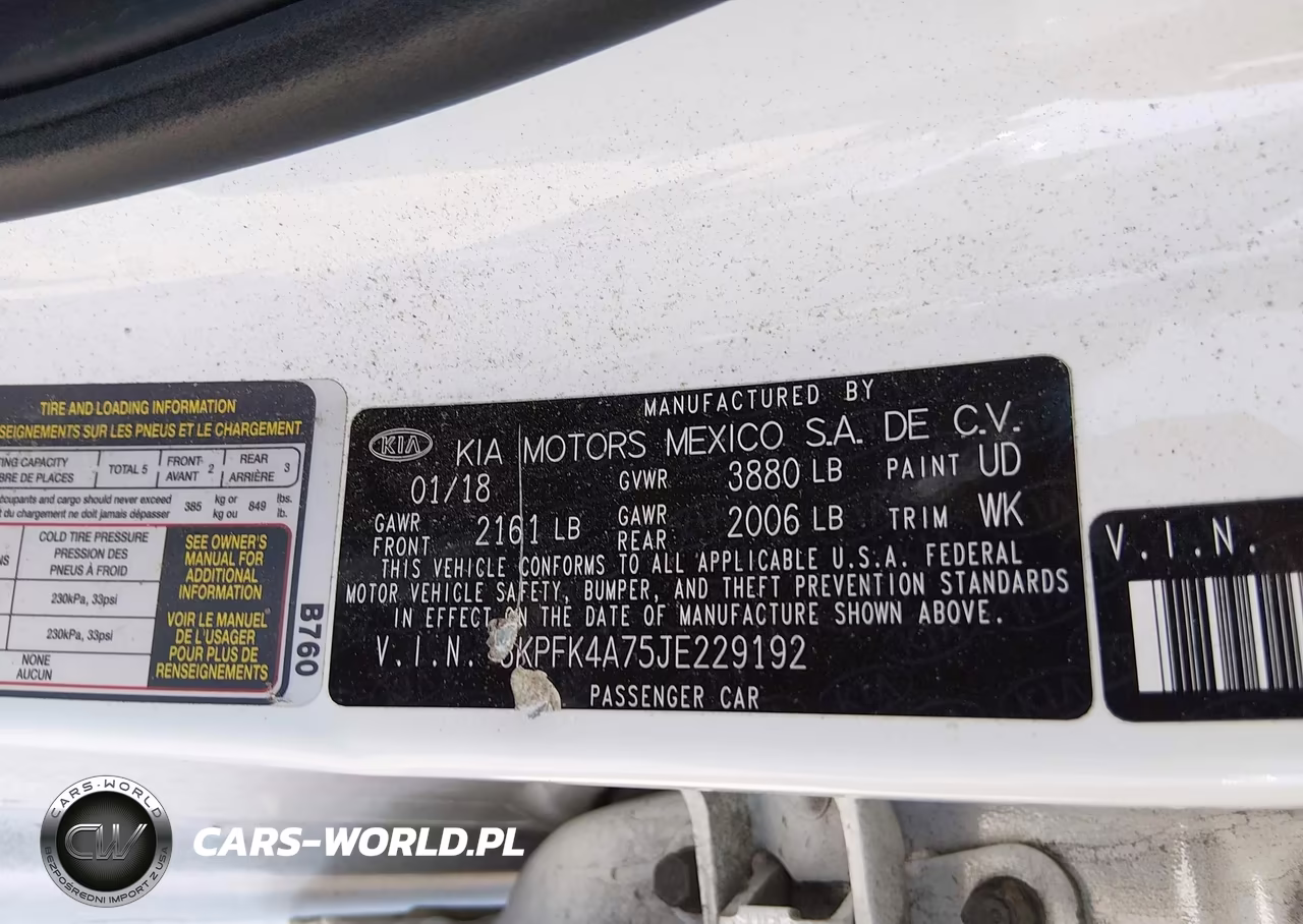 2018 Kia Forte Lx VIN:3KPFK4A75JE229192 - 9