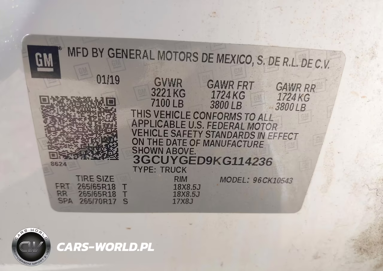2019 Chevrolet Silverado Ltz VIN:3GCUYGED9KG114236 - 9