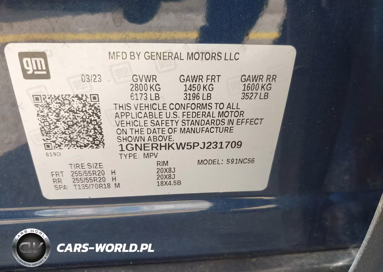 2023 Chevrolet Traverse Fwd Lt Leather VIN:1GNERHKW5PJ231709 - 9
