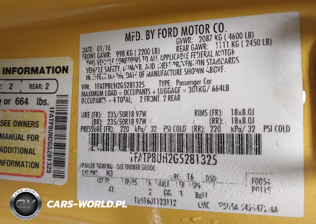 2016 Ford Mustang Ecoboost Premium VIN:1FATP8UH2G5281325 - 9